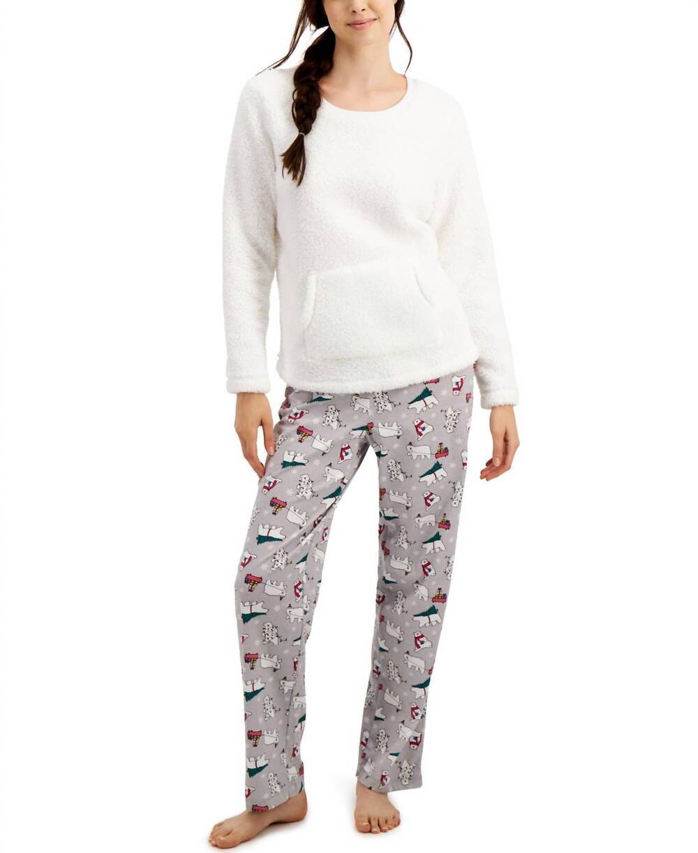 NEW FAMILY PJS women's pajama set in polar bears